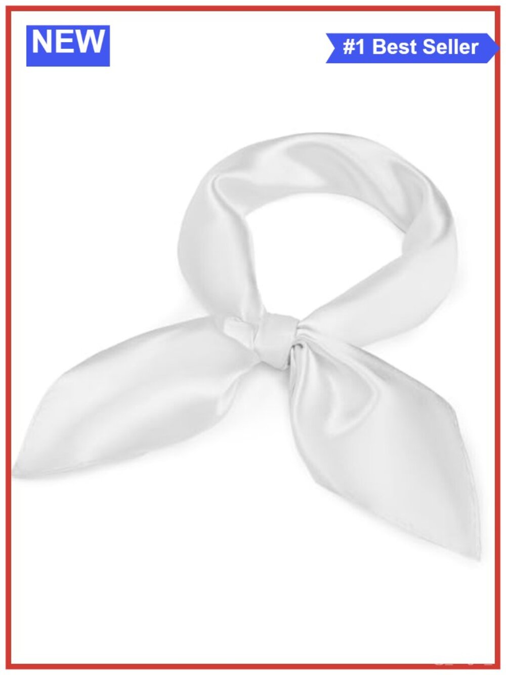 Satin Square Scarf Silk Like Bandana 23.5in Hair Neck Wrap